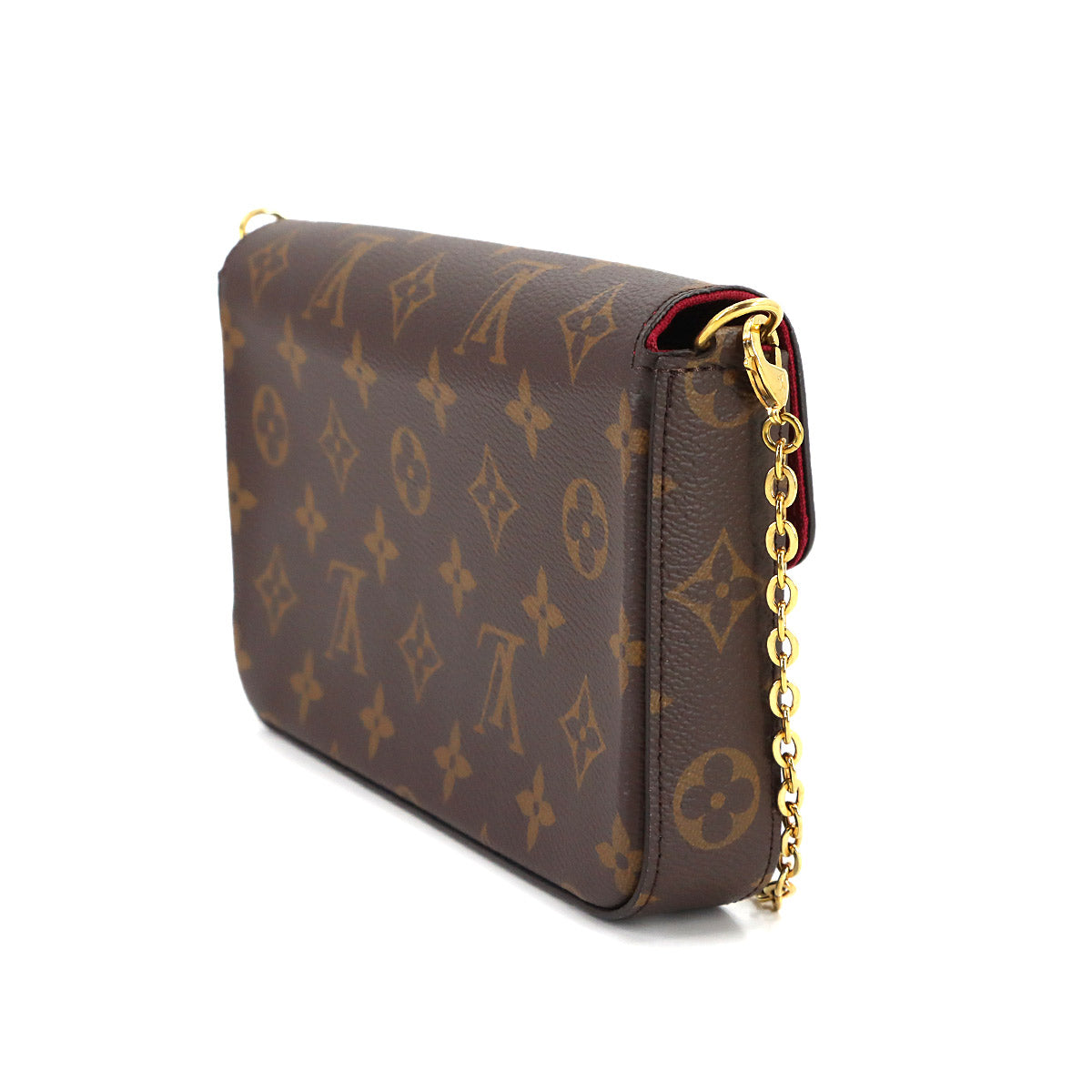 Monogram Felicie Pochette Chain Long Wallet Brown M61276