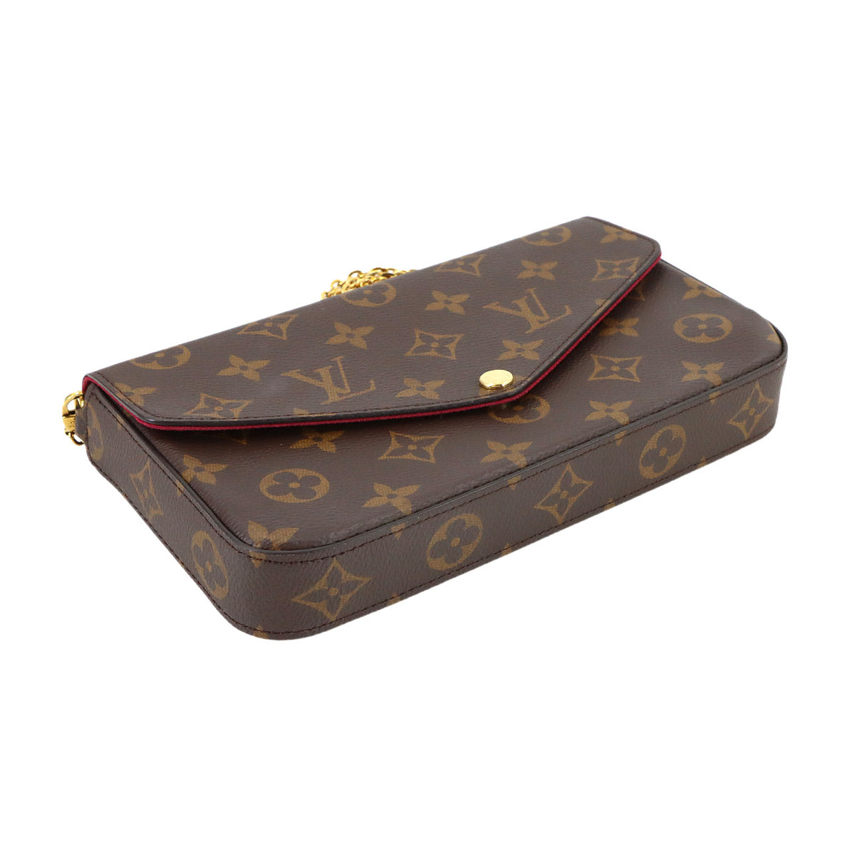 Monogram Felicie Pochette Chain Long Wallet Brown M61276