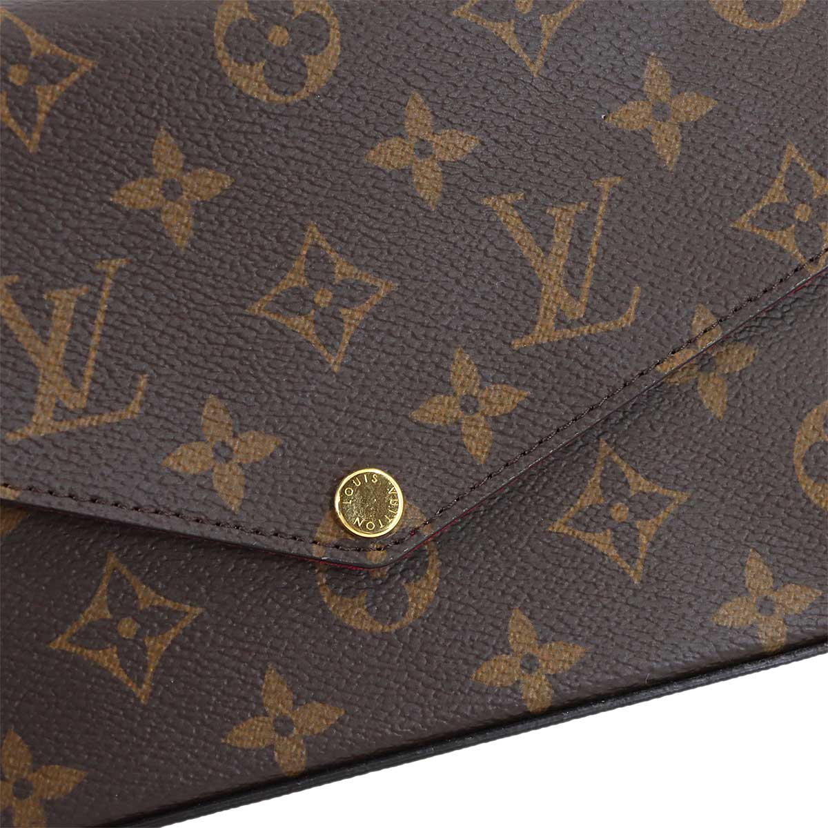 Monogram Felicie Pochette Chain Long Wallet Brown M61276