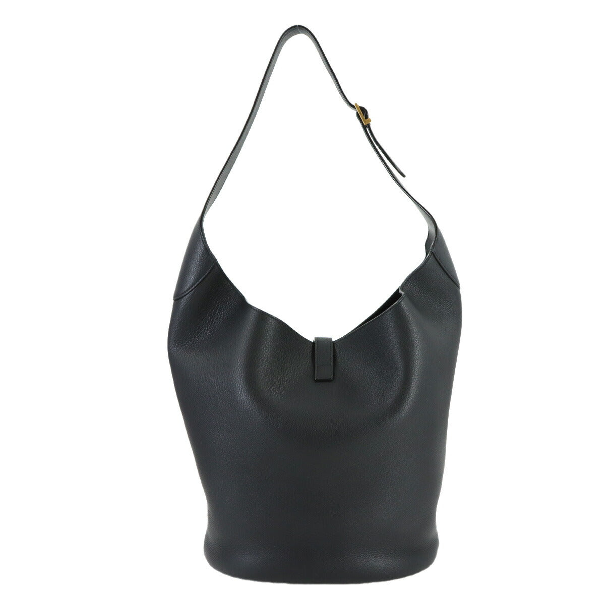 LE5A7 Hobo Shoulder Bag Leather Black 793088 Purse
