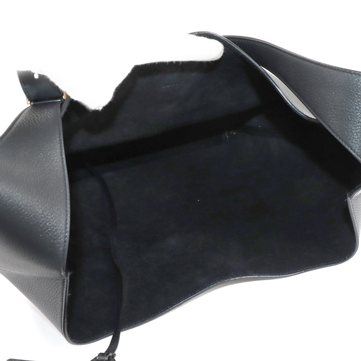 LE5A7 Hobo Shoulder Bag Leather Black 793088 Purse