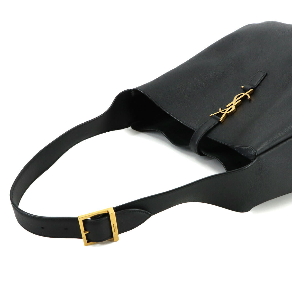 LE5A7 Large Shoulder Bag Leather Black 753837 Purse