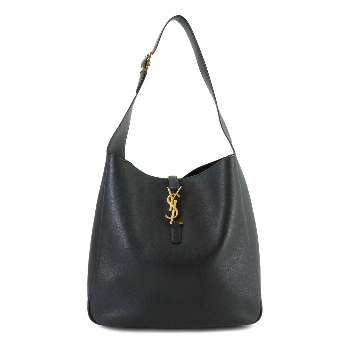 LE5A7 Large Shoulder Bag Leather Black 753837 Purse