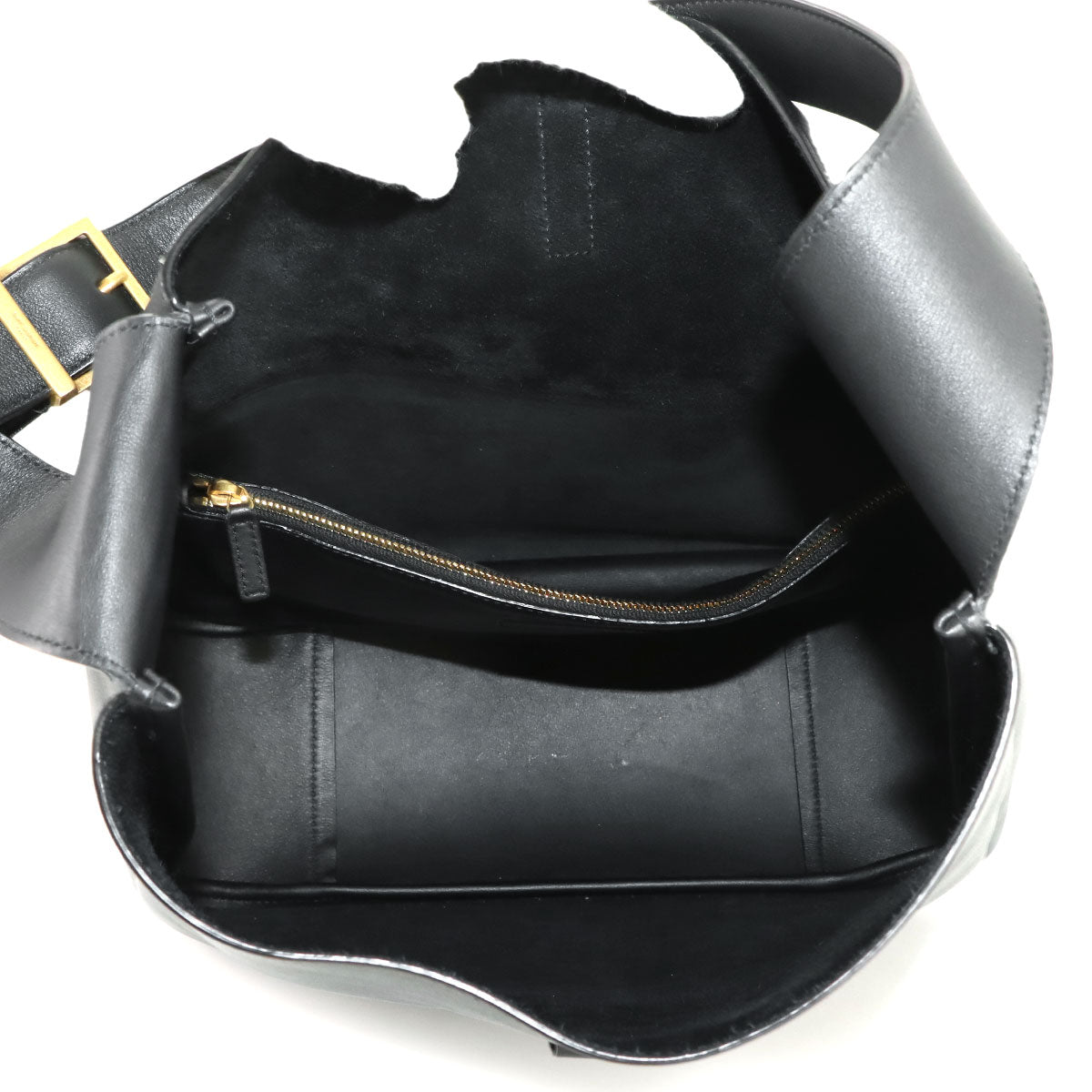 LE5A7 Large Shoulder Bag Leather Black 753837 Purse