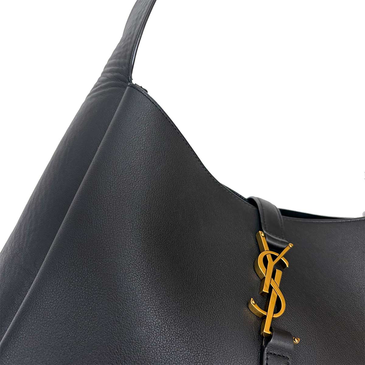 LE5A7 Large Shoulder Bag Leather Black 753837 Purse