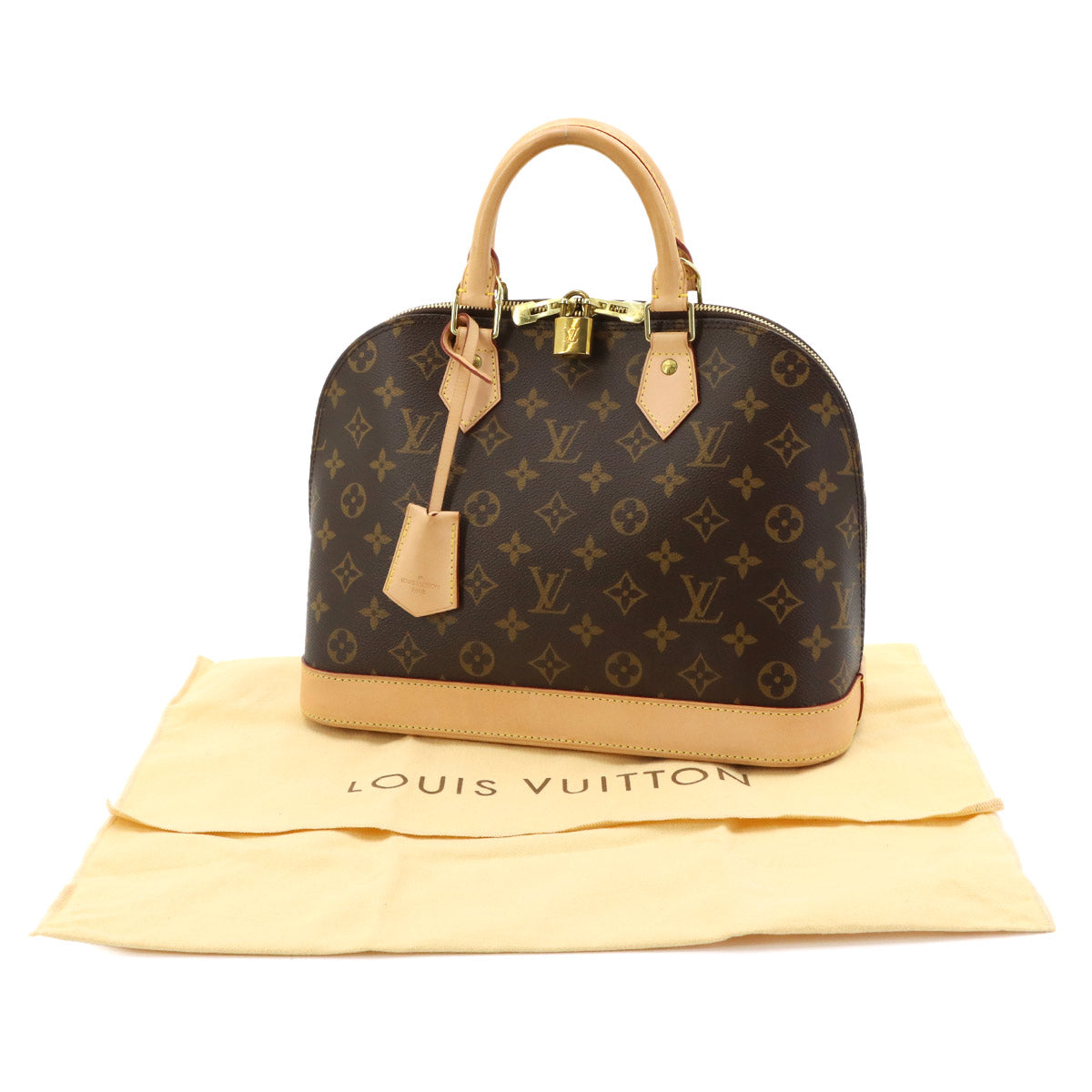 Monogram Alma PM Hand Bag Brown M53151 Purse
