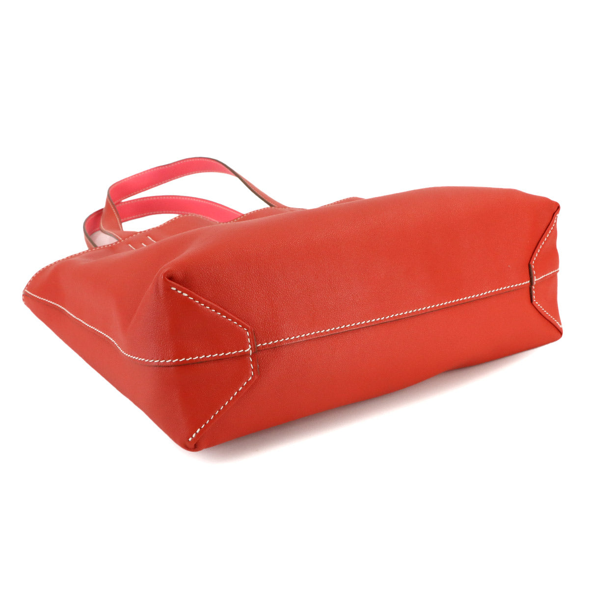 Double Sens 28 Tote Bag Veau Sikkim Rouge casaque Rose lipstick