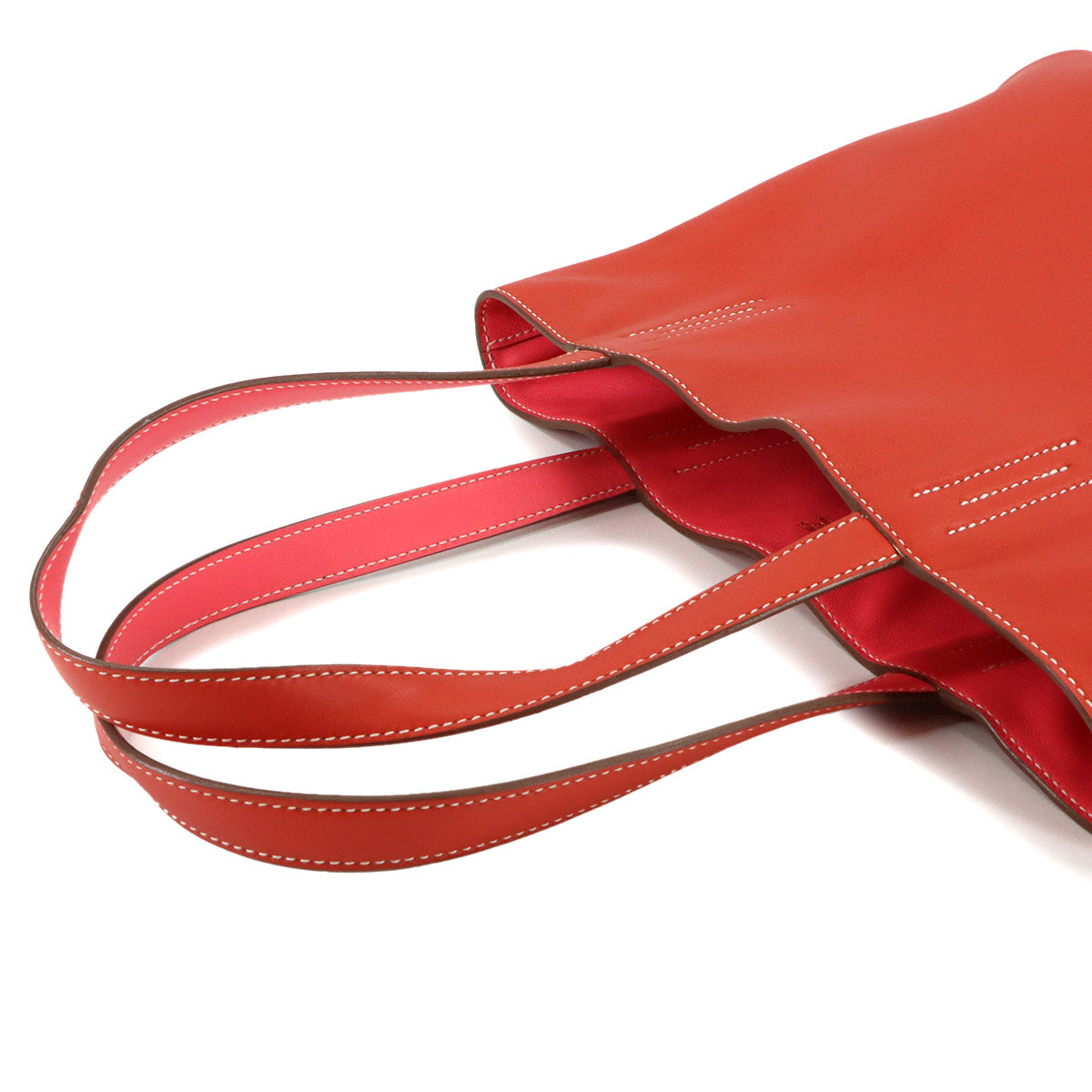 Double Sens 28 Tote Bag Veau Sikkim Rouge casaque Rose lipstick