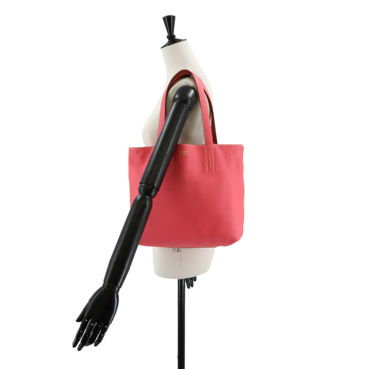 Double Sens 28 Tote Bag Veau Sikkim Rouge casaque Rose lipstick