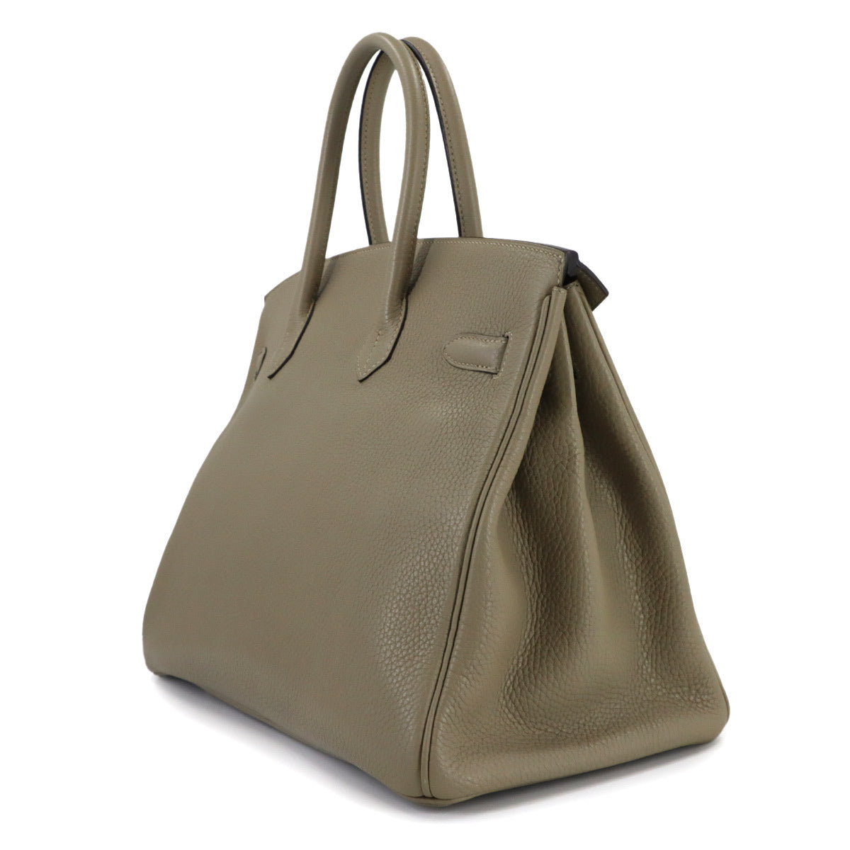 Birkin 35 Taurillon Clemence Sauge Hand Bag Purse Green