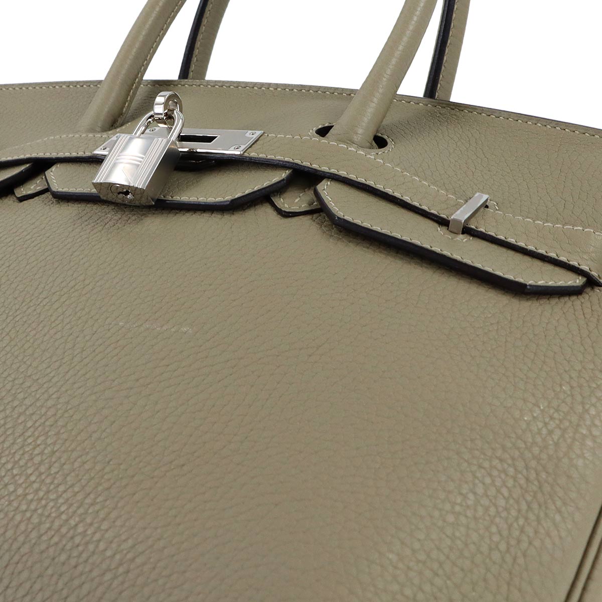 Birkin 35 Taurillon Clemence Sauge Hand Bag Purse Green