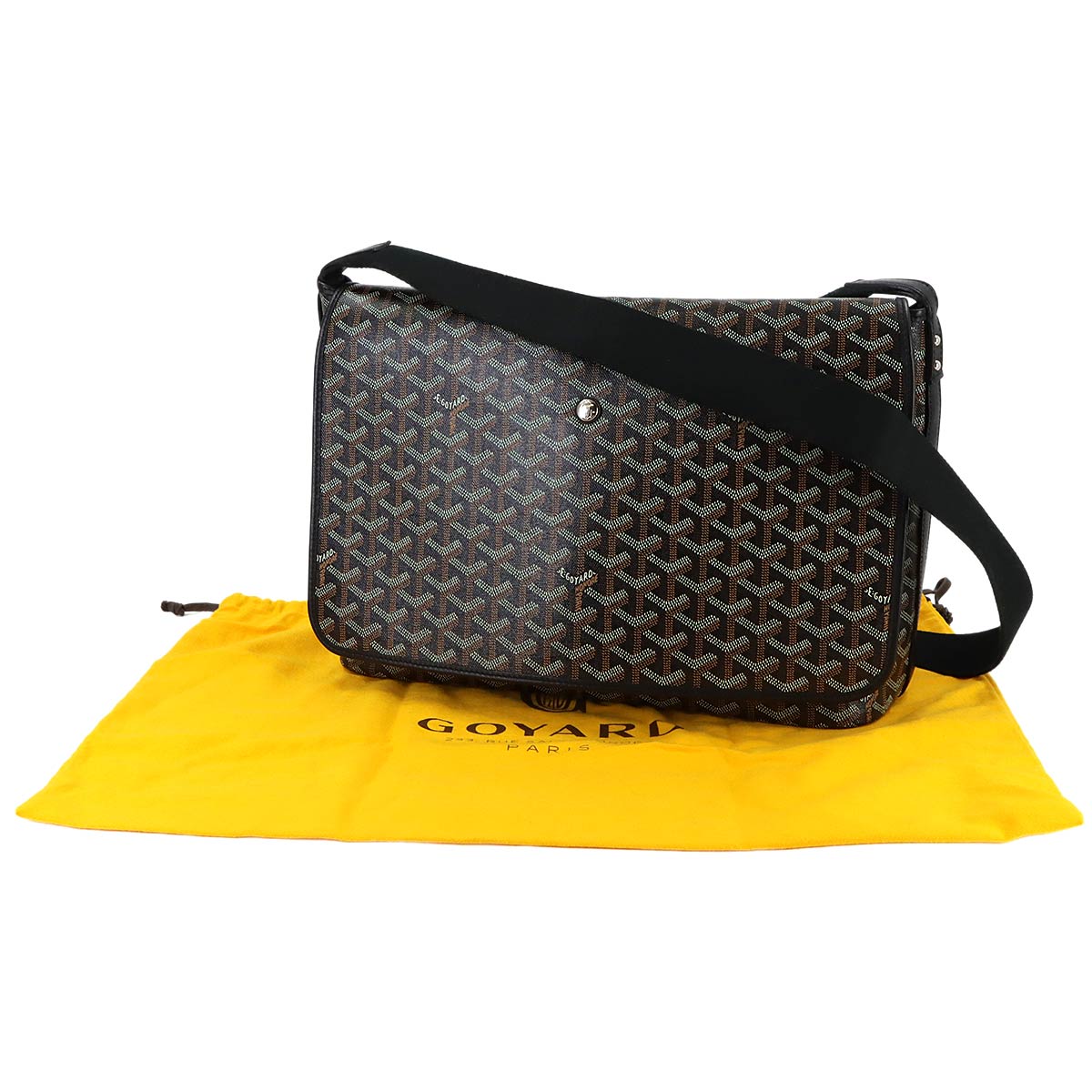 Capetien MM Shoulder Bag PVC Leather Black Purse