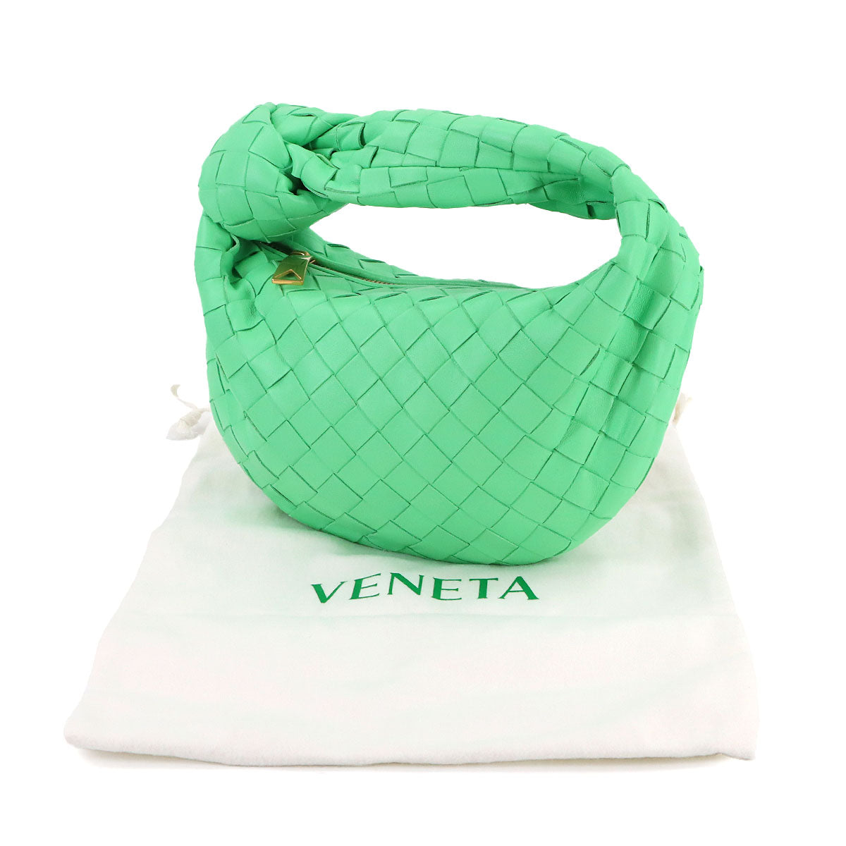 Mini Jodie Hand Bag Leather Green 651876 Purse