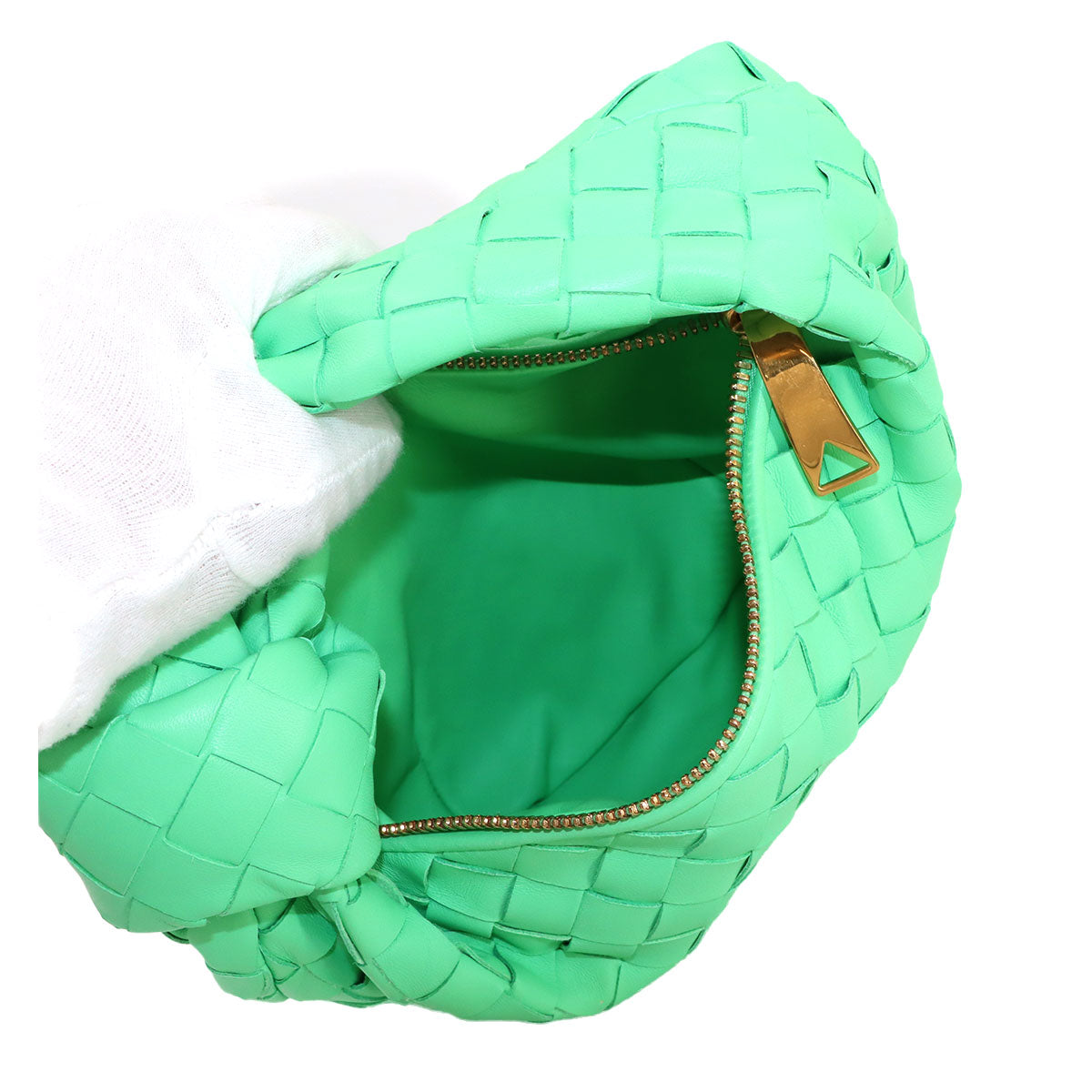 Mini Jodie Hand Bag Leather Green 651876 Purse
