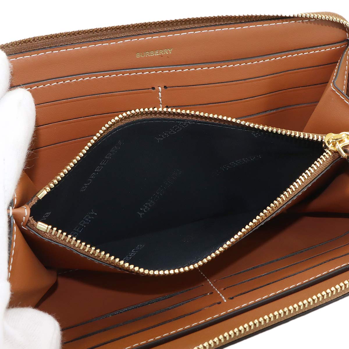 Plaid Long Wallet PVC Leather Beige Black 8070598 Nova Check