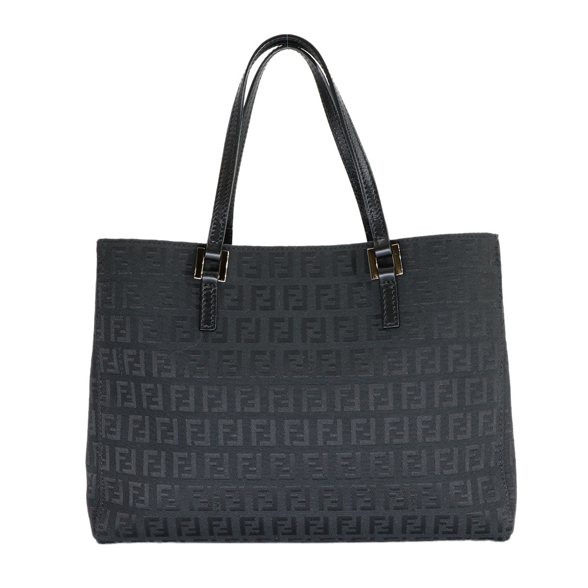 Zucchino Tote Bag Canvas Leather Black 8BH132 Purse