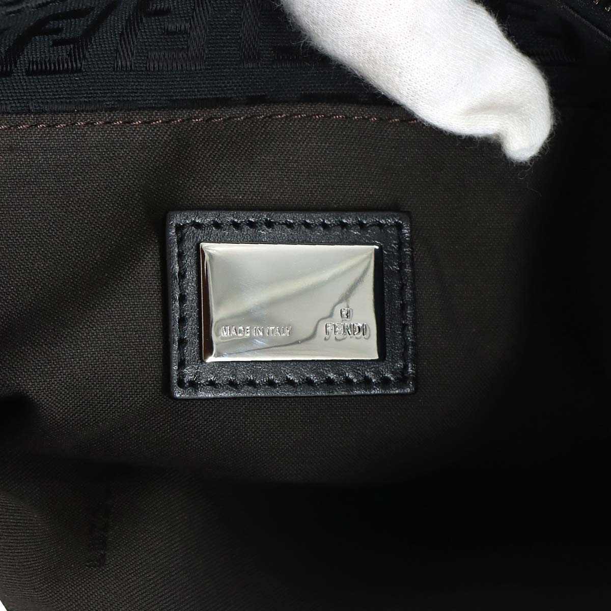 Zucchino Tote Bag Canvas Leather Black 8BH132 Purse