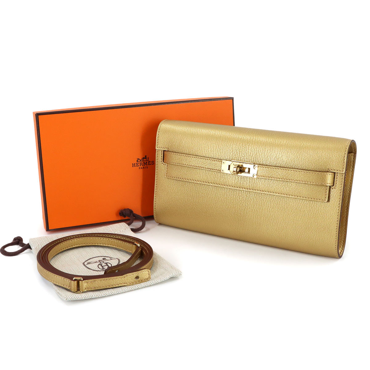 Kelly To Go Shoulder Wallet Chevre Chamkila Dore Purse