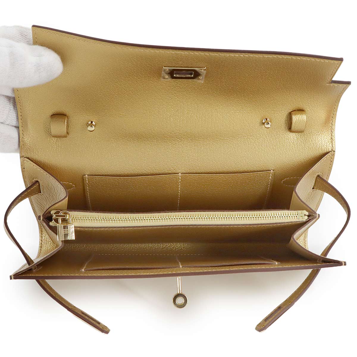 Kelly To Go Shoulder Wallet Chevre Chamkila Dore Purse