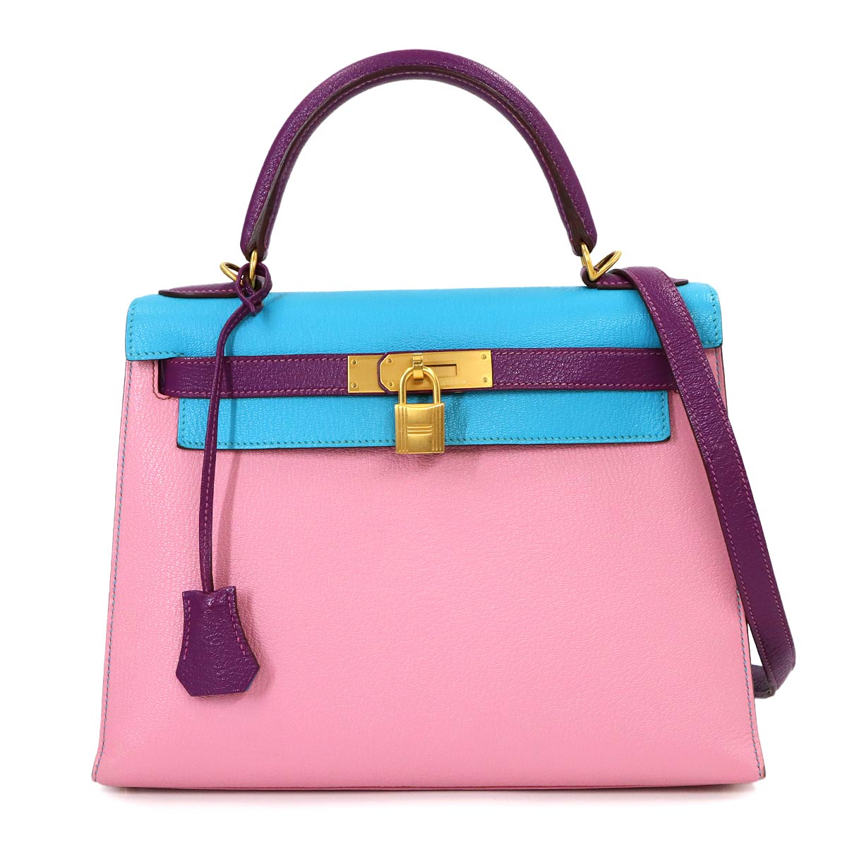 Kelly 28 SPO Personal order Chevre Pink Hand Shoulder Bag