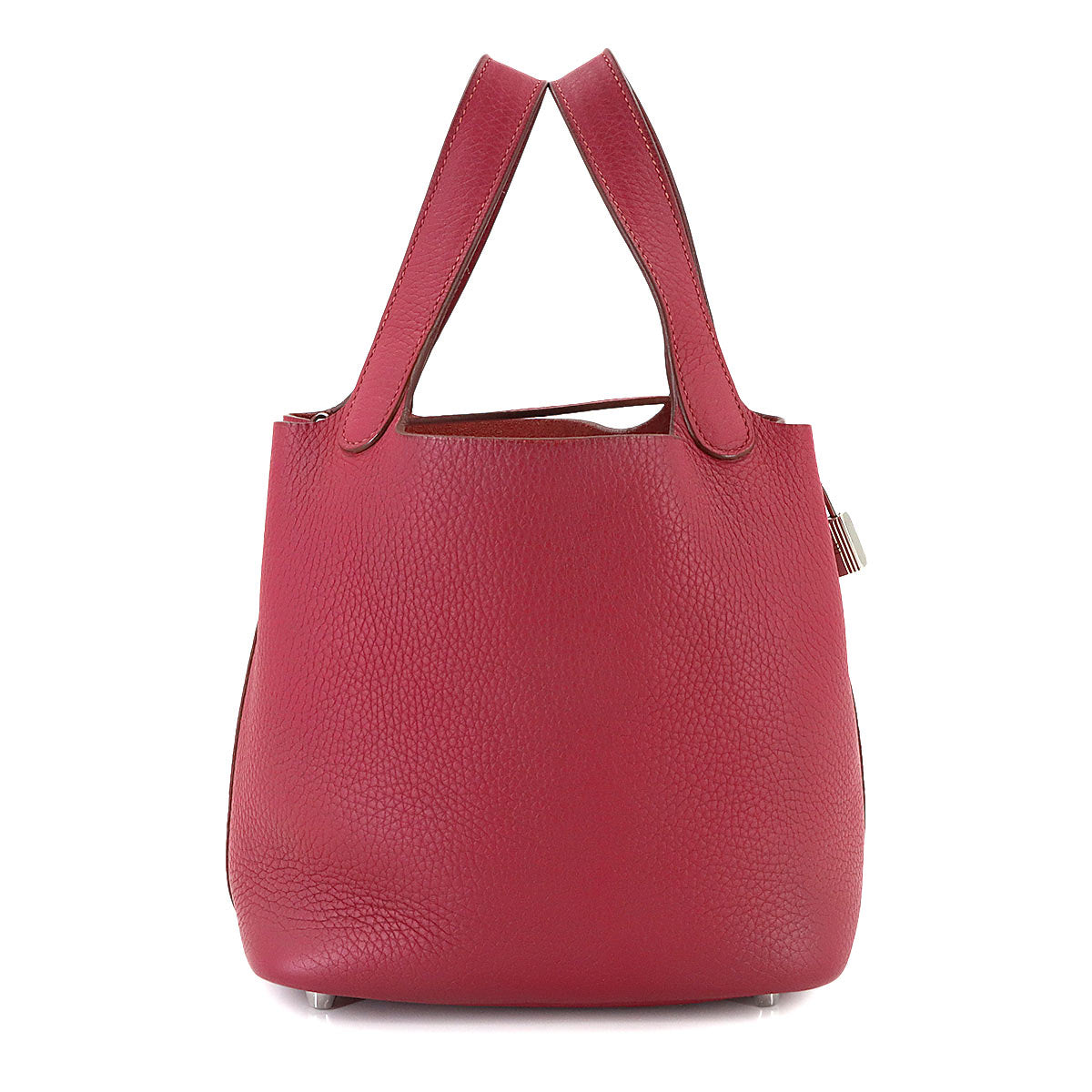 Picotin Lock PM Hand Bag Taurillon Clemence Rubis