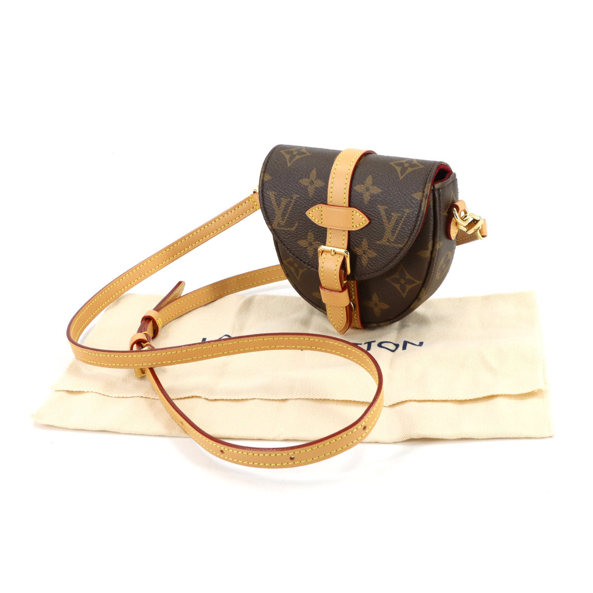 Monogram Micro Chantilly Shoulder Bag Brown M46643