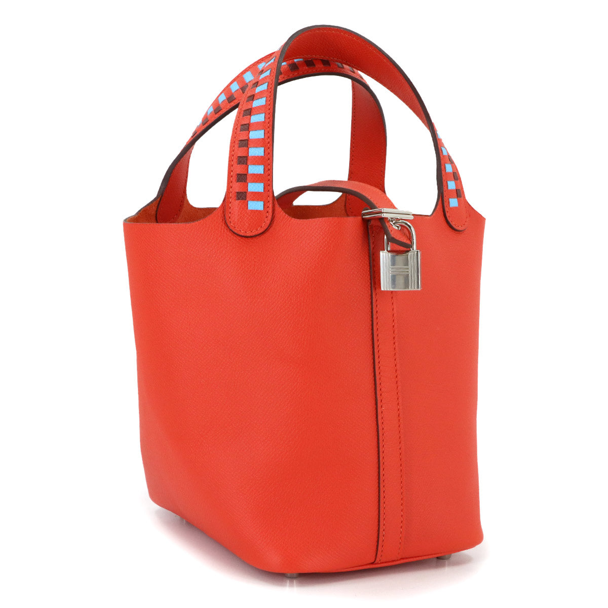 Picotin Lock PM Tressage Hand Bag Epsom Rouge de Coeur