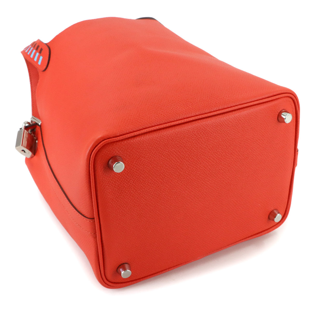 Picotin Lock PM Tressage Hand Bag Epsom Rouge de Coeur