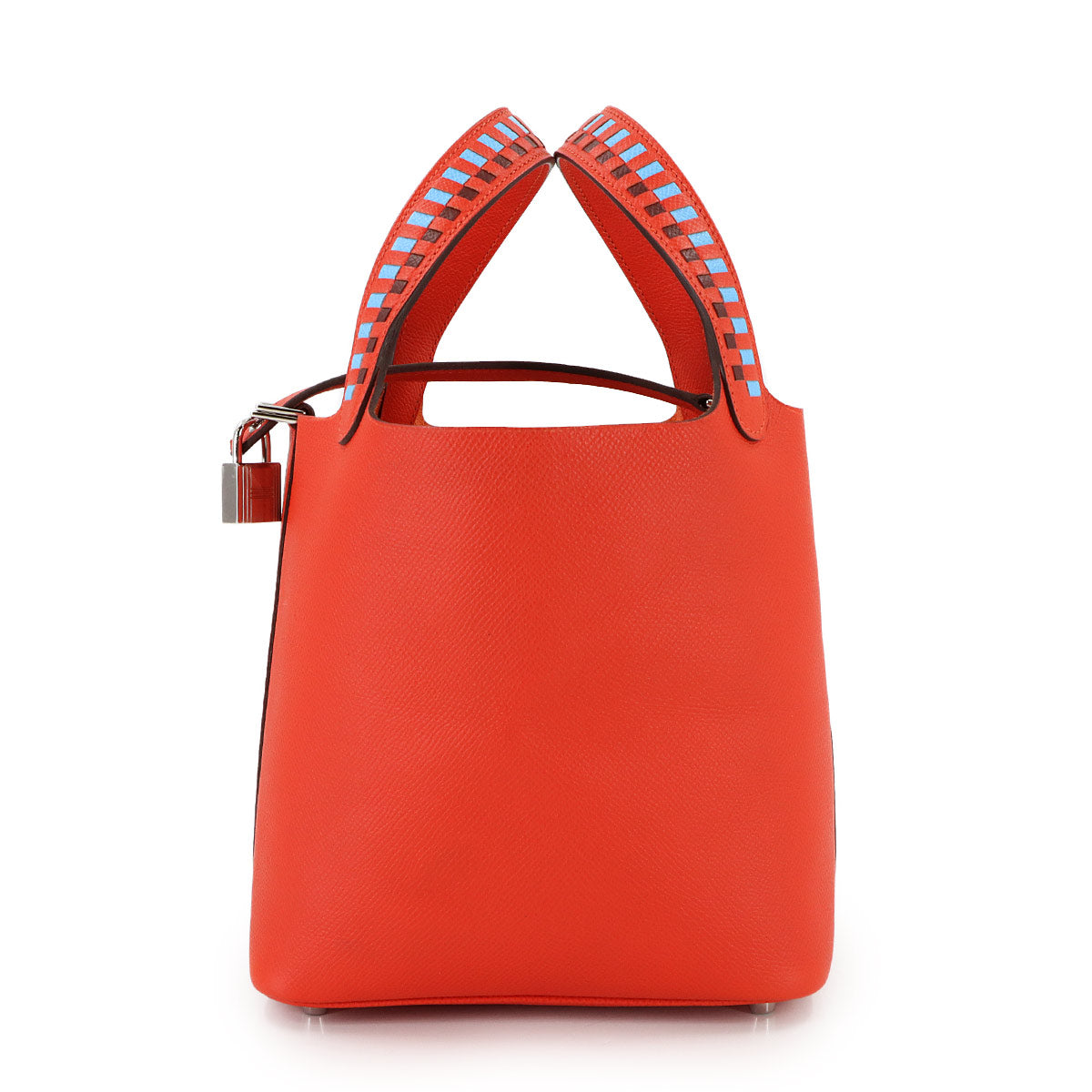 Picotin Lock PM Tressage Hand Bag Epsom Rouge de Coeur