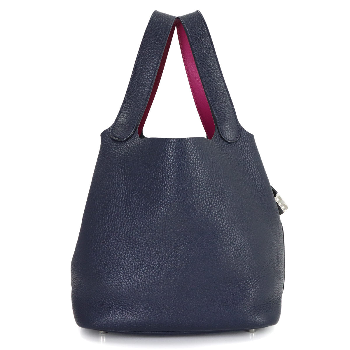 Picotin Lock Eclat MM Hand Bag Traurillon Clemence Bleu Nuit