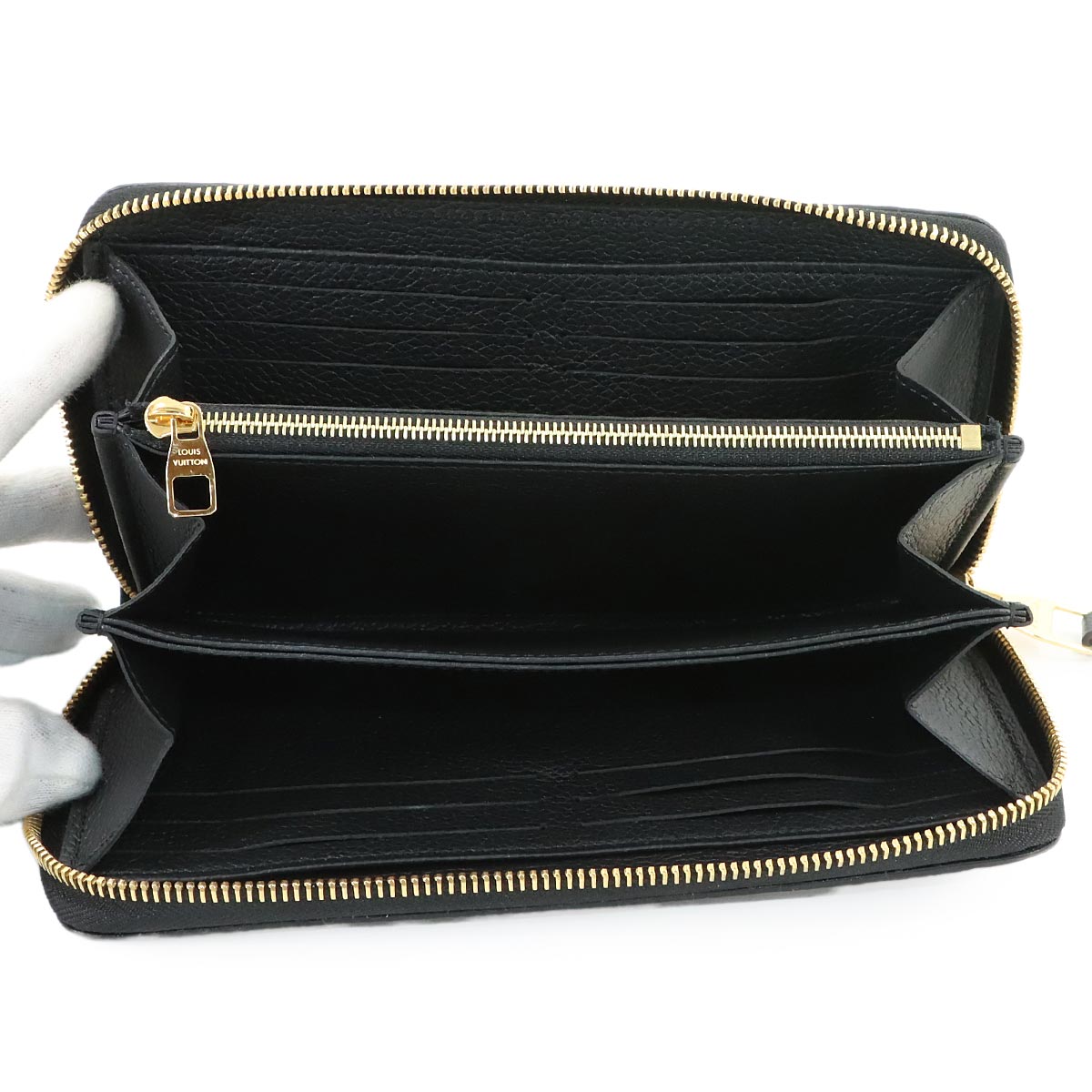 Monogram Empreinte Zippy Wallet Leather Noir M61864