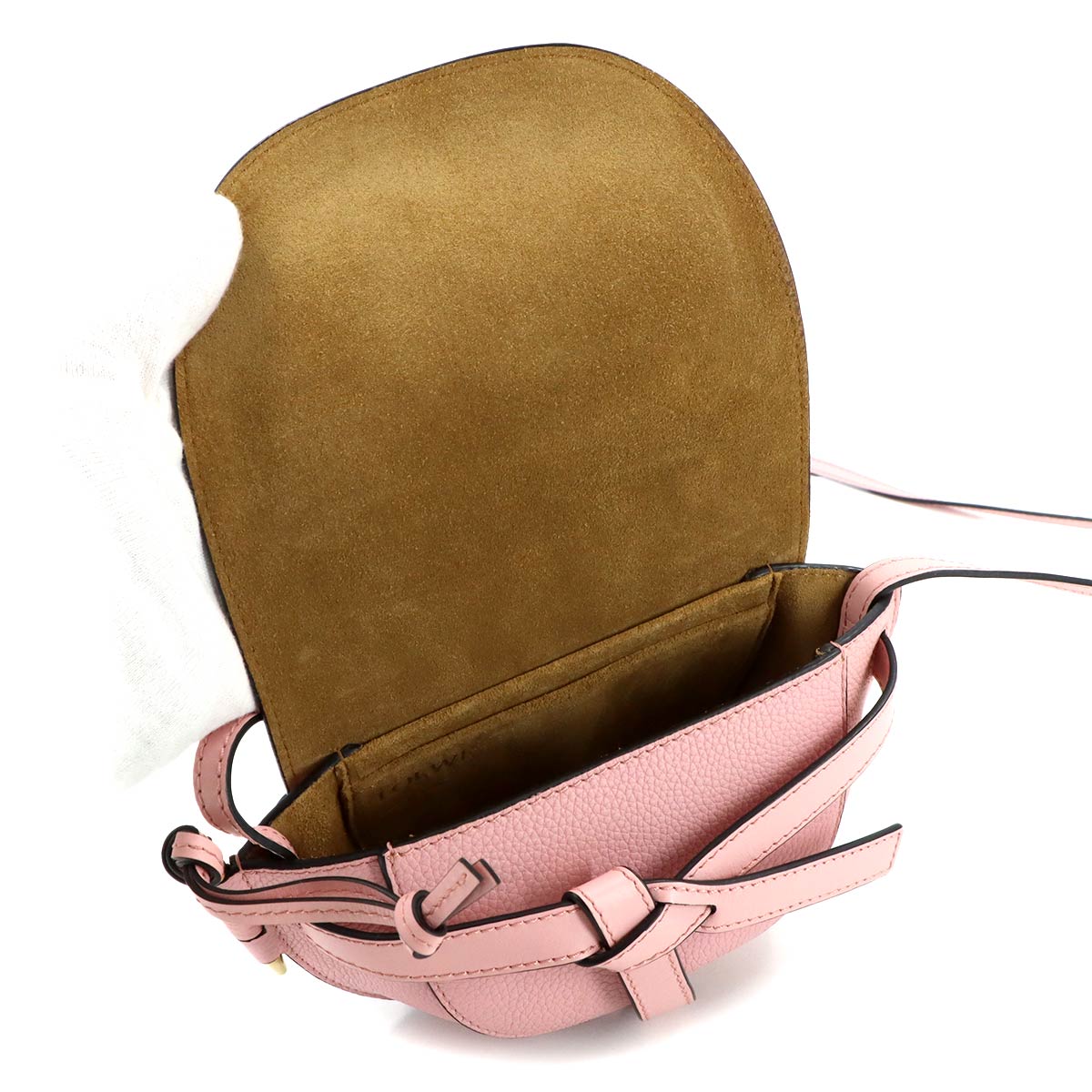 Gate Mini Shoulder Bag Leather Pink 321.12.U62 Purse