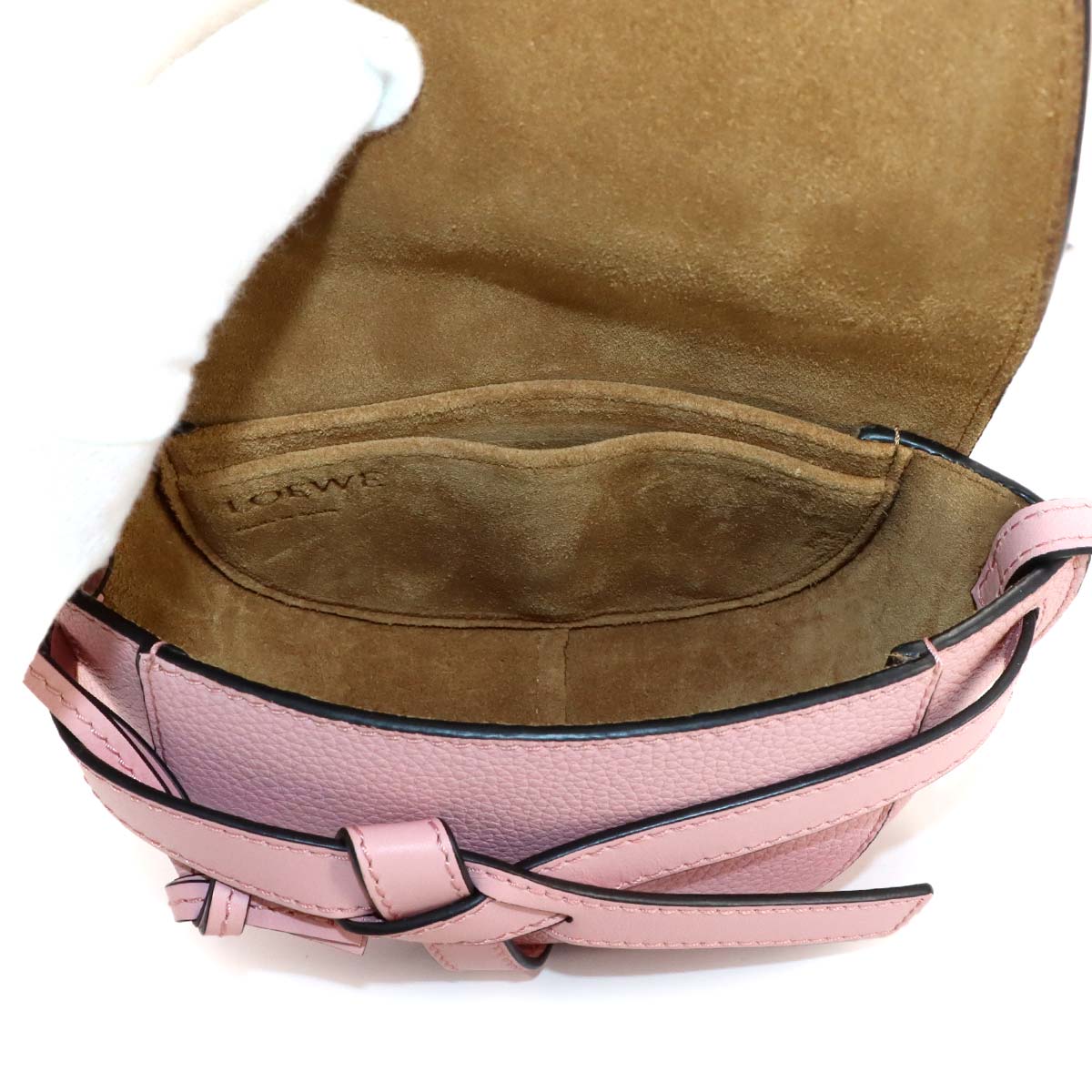 Gate Mini Shoulder Bag Leather Pink 321.12.U62 Purse