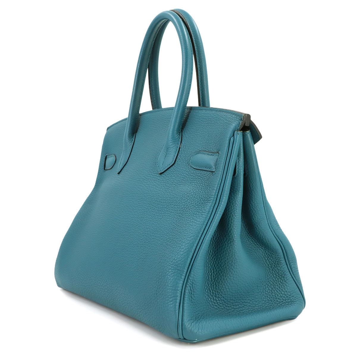 Birkin 30 Togo Colvert Hand Bag Purse Blue