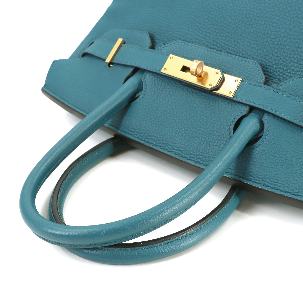 Birkin 30 Togo Colvert Hand Bag Purse Blue