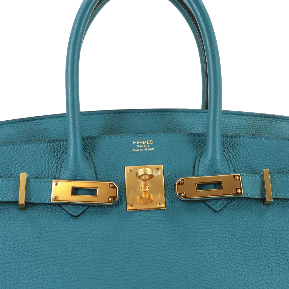 Birkin 30 Togo Colvert Hand Bag Purse Blue