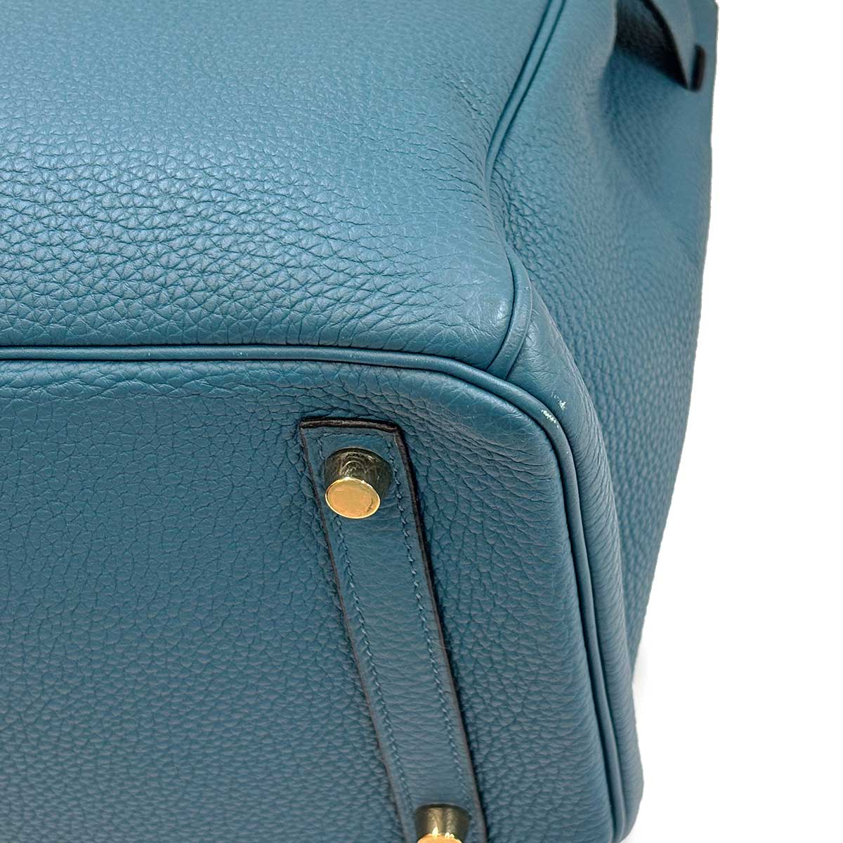 Birkin 30 Togo Colvert Hand Bag Purse Blue