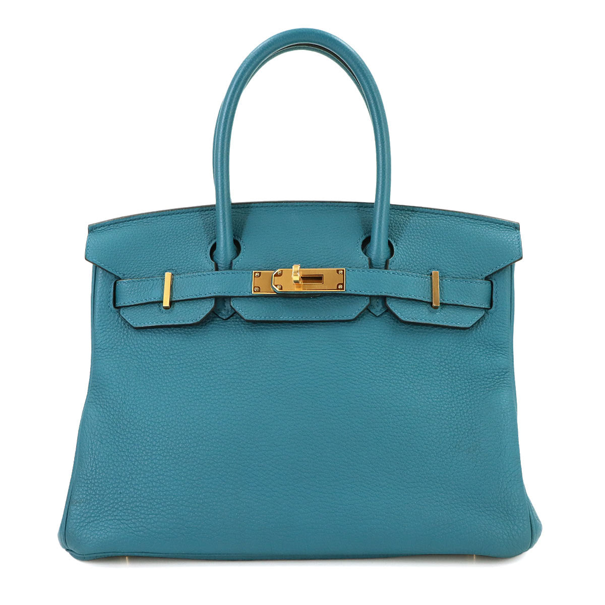 Birkin 30 Togo Colvert Hand Bag Purse Blue