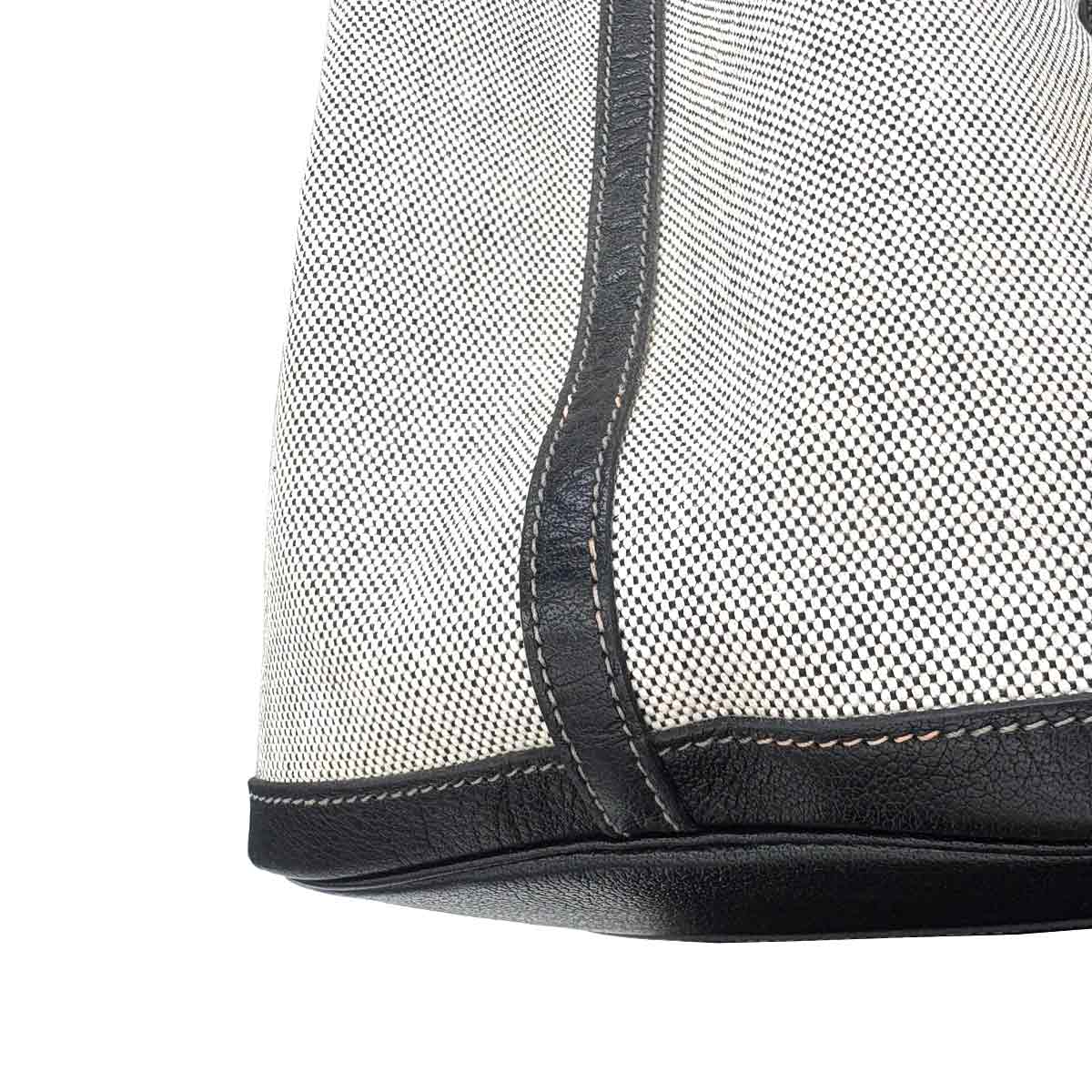 Garden Party PM Tote Bag Toile H Negonda Black Gray