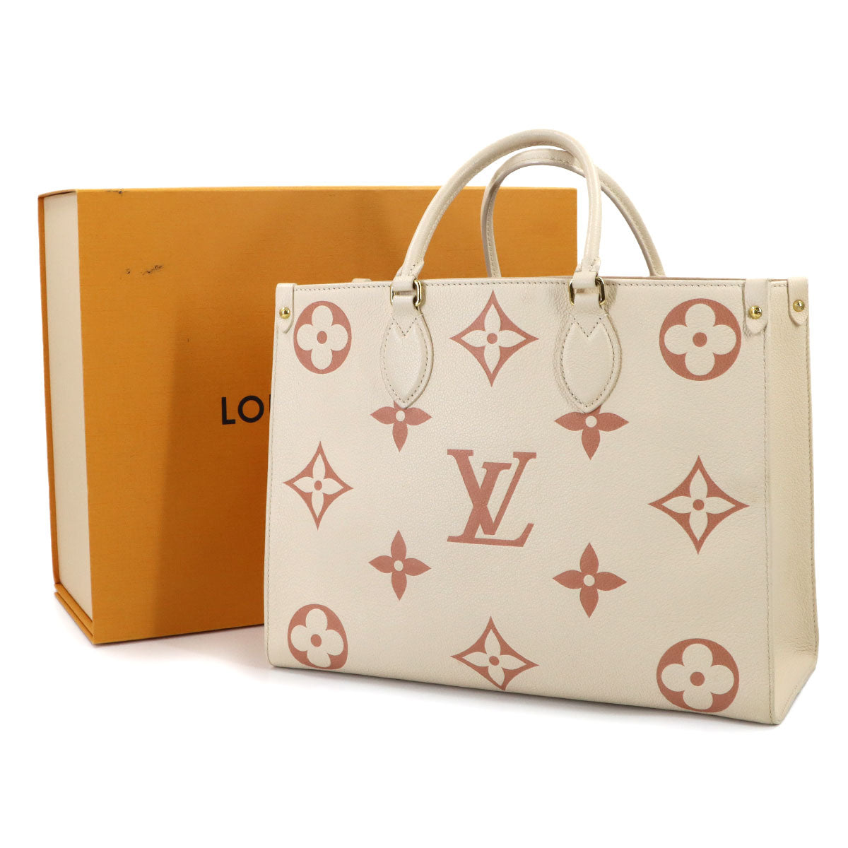 Bicolor Monogram Empreinte Onthego MM Tote Shoulder Bag