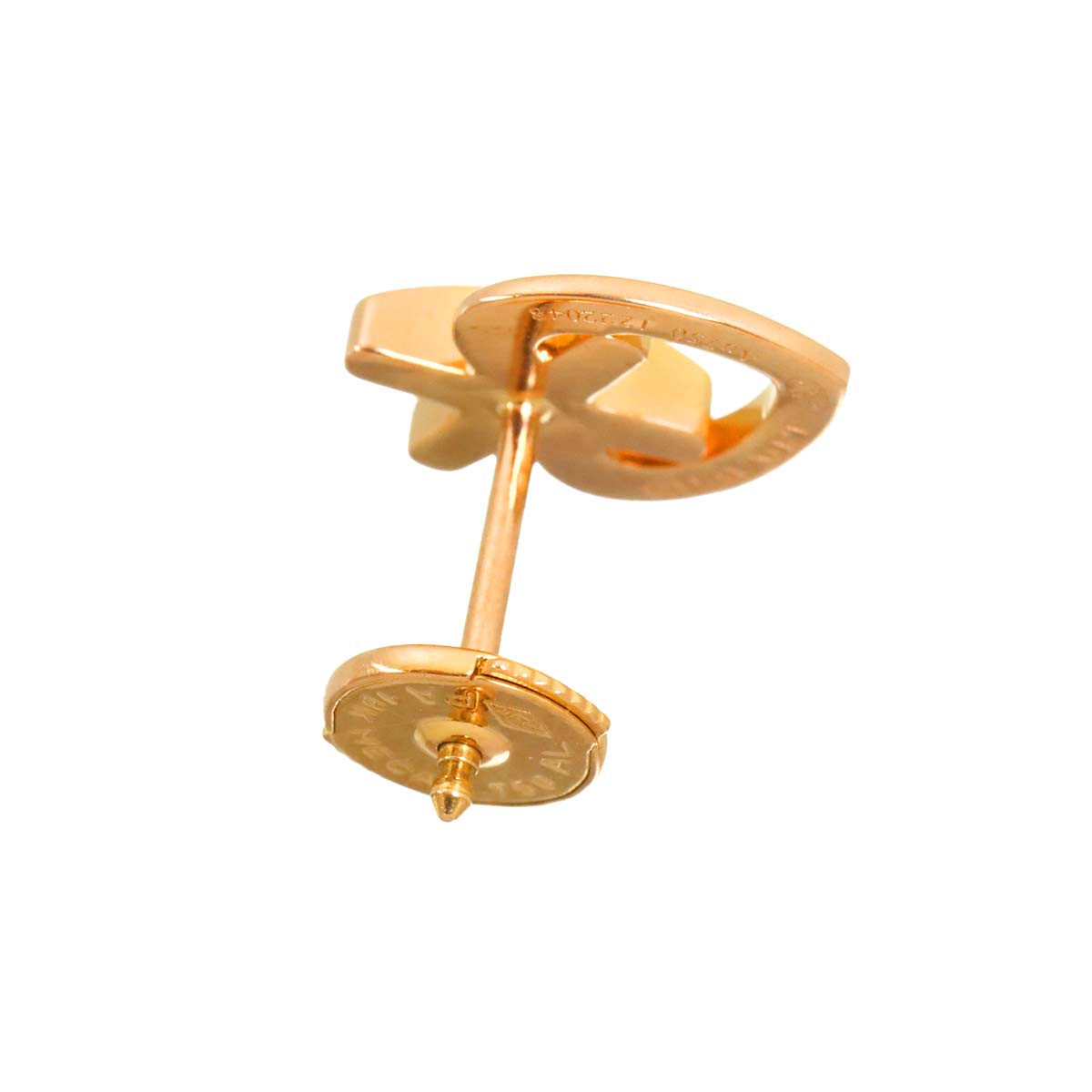 Liens Diamond Earring Pierced 18K PG One Piece only