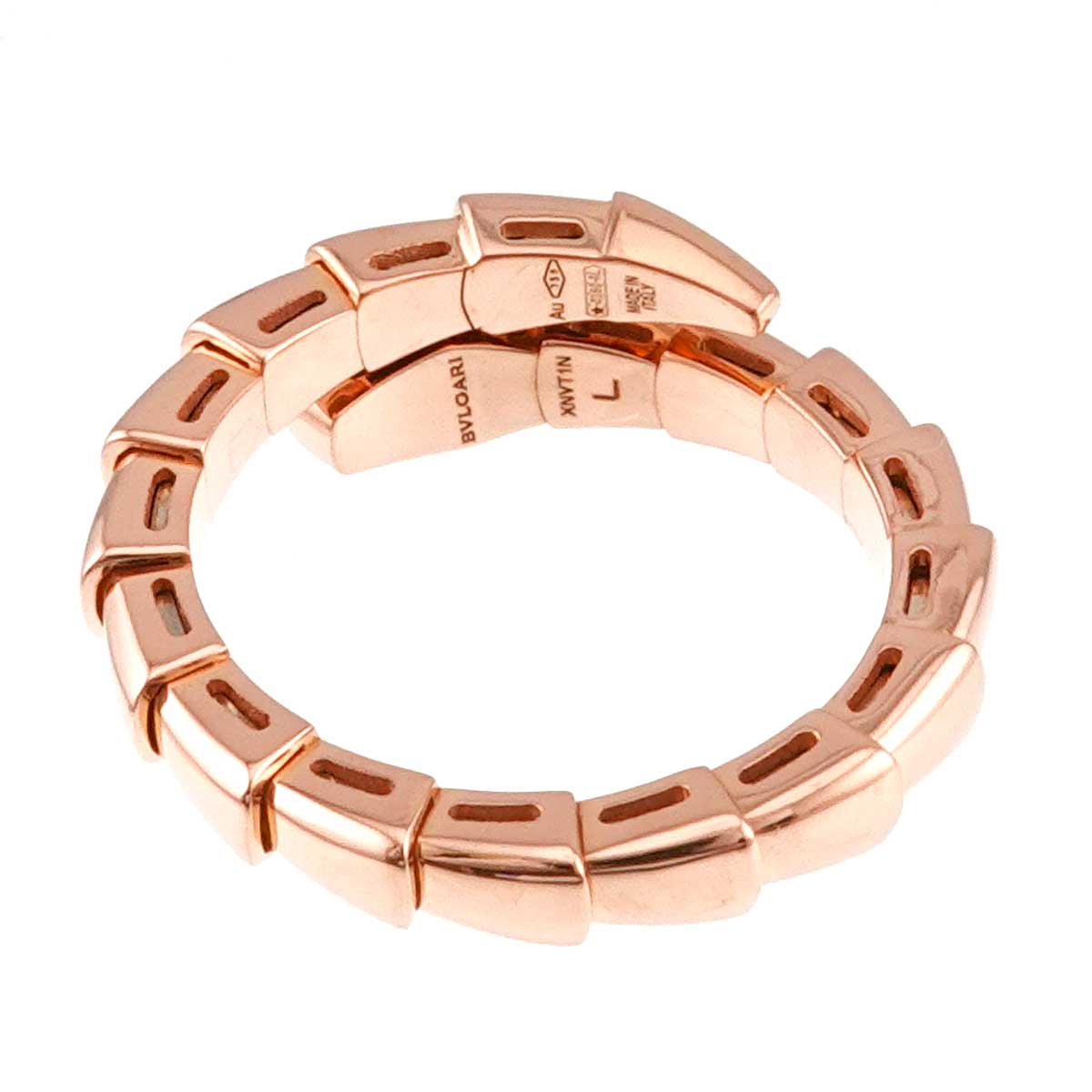 Serpenti Viper Ring 18K PG 750 sizeL 7.25-7.5(US)