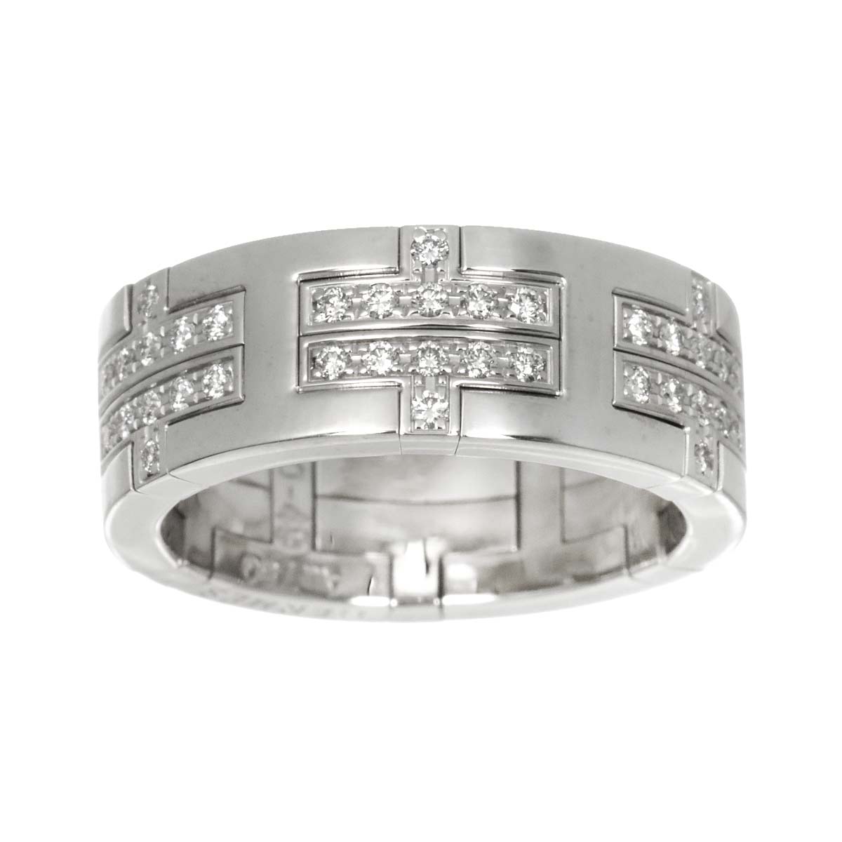 Kilim Pave Diamond Ring 18K WG 750 size49 4.75-5(US)