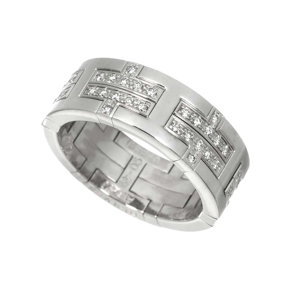 Kilim Pave Diamond Ring 18K WG 750 size49 4.75-5(US)