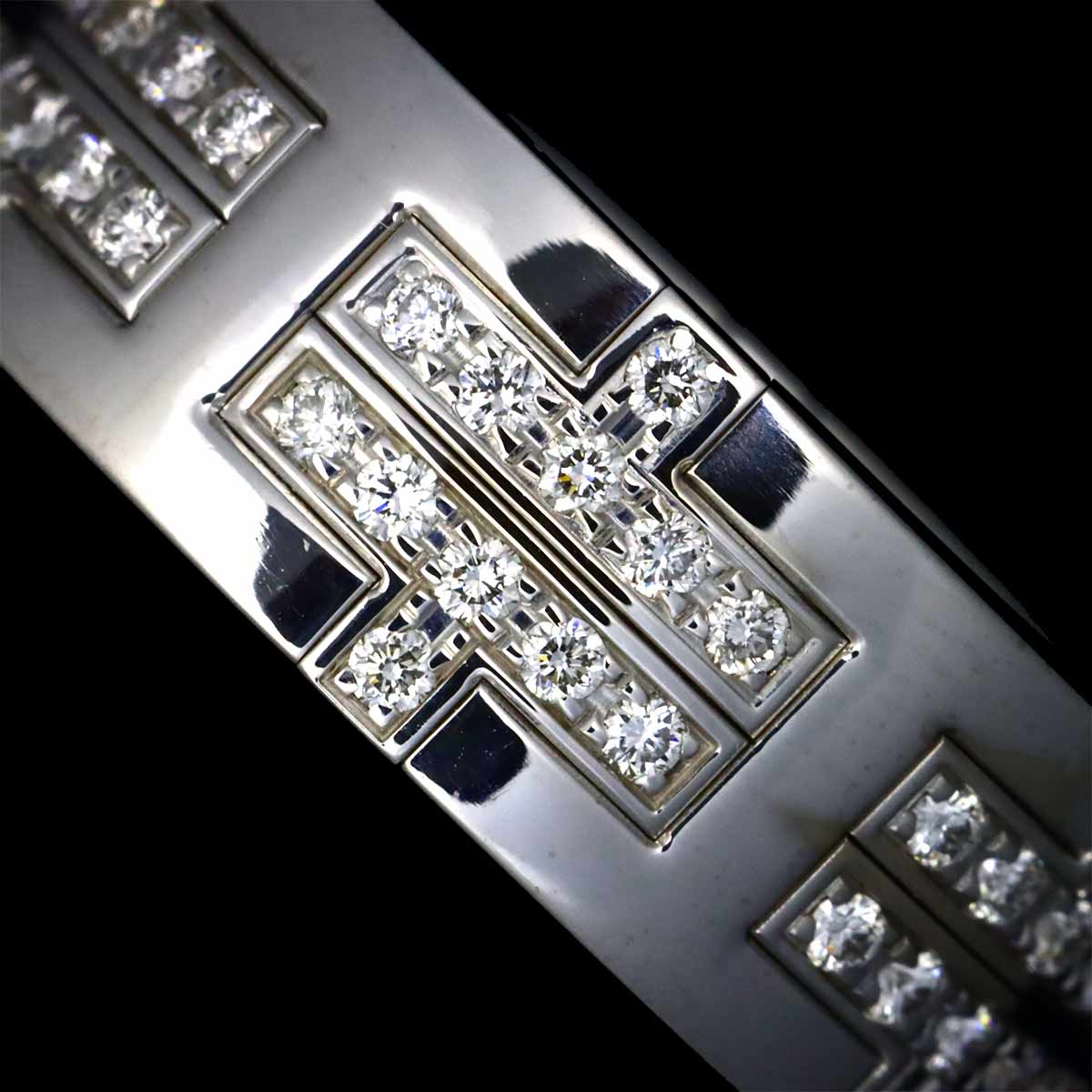 Kilim Pave Diamond Ring 18K WG 750 size49 4.75-5(US)