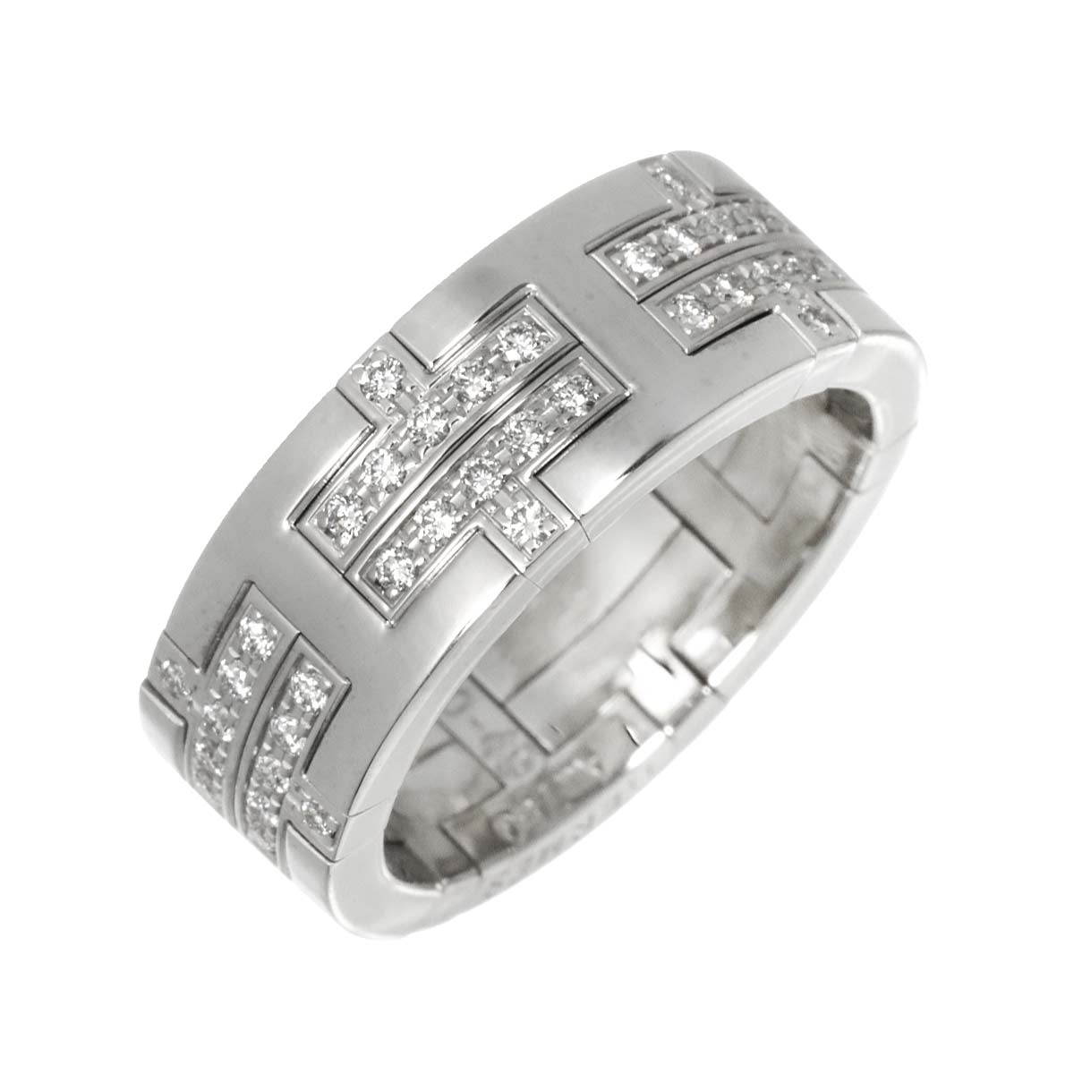 Kilim Pave Diamond Ring 18K WG 750 size49 4.75-5(US)