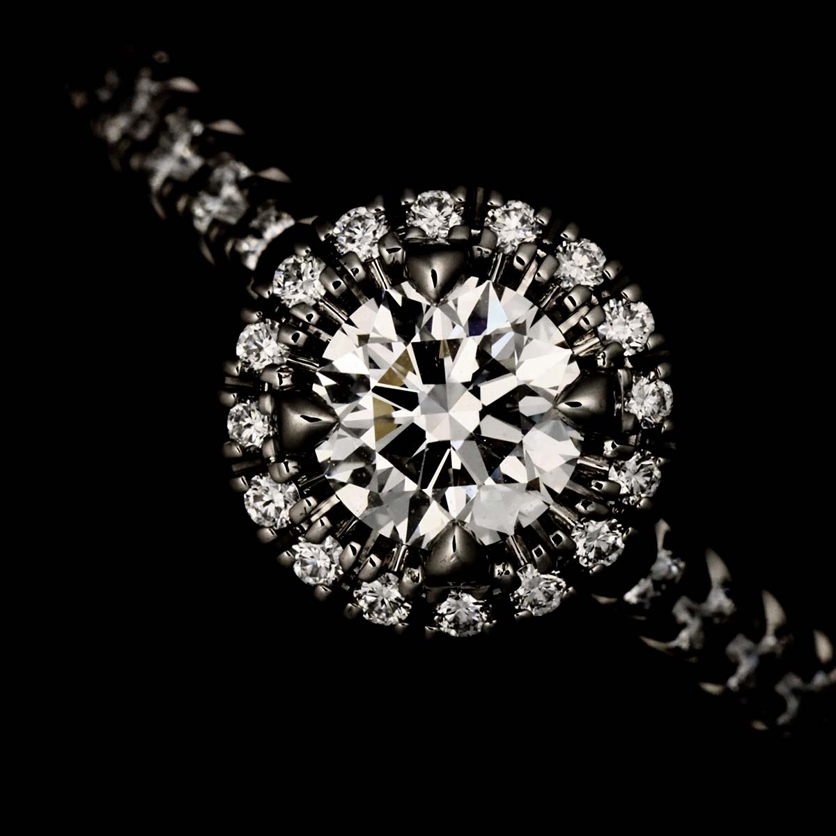 DESTINEE Diamond 0.42ct E/VVS1/3EX Ring Pt size48 4.5(US)