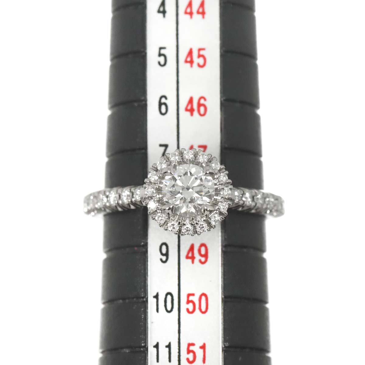 DESTINEE Diamond 0.42ct E/VVS1/3EX Ring Pt size48 4.5(US)