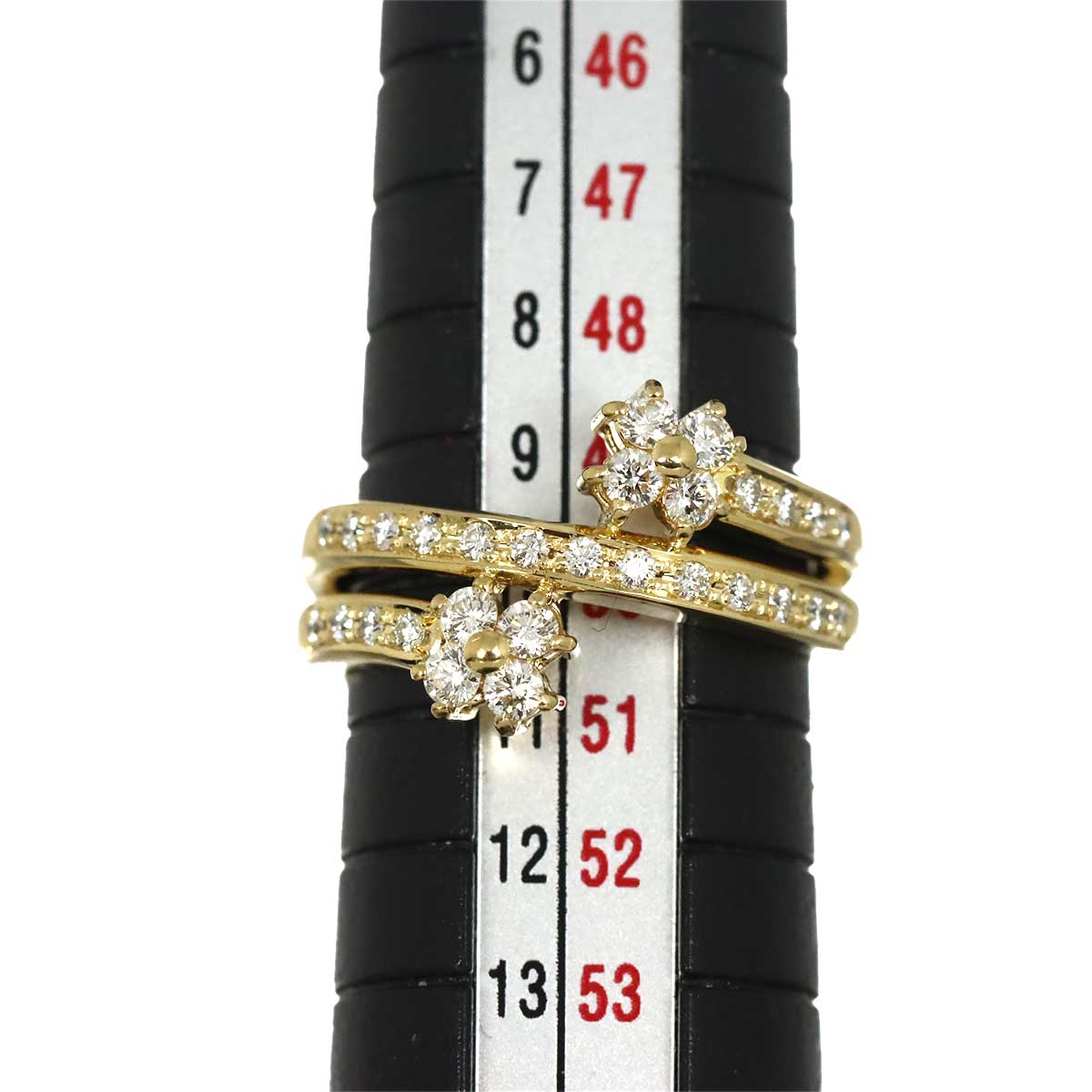 Diamond 0.41ct Ring 18K YG 750 Size5.25(US)