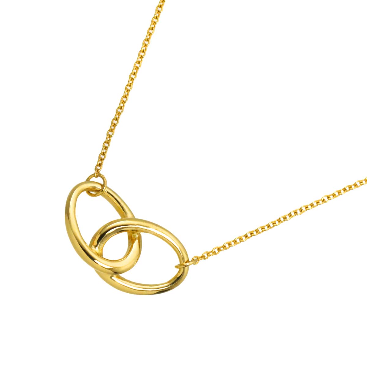Double Loop Necklace 18K Yellow Gold 750
